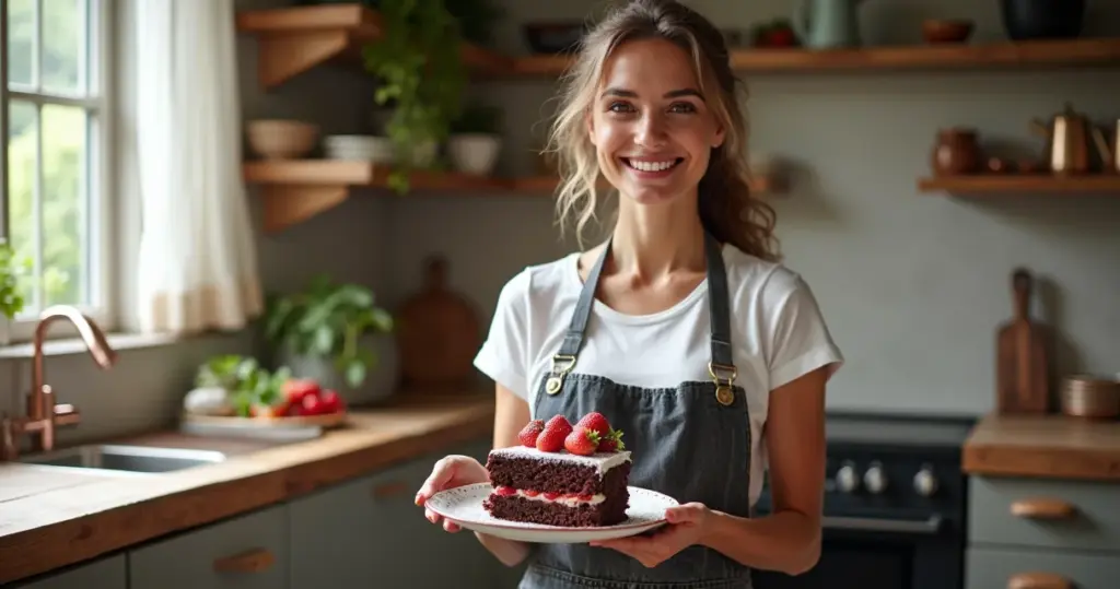 Bolo de Chocolate com Morango: Massa Fofinha e Úmida em 1h30
