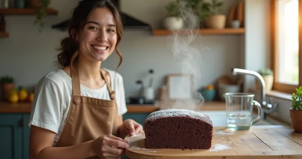Bolo de Chocolate Massa Úmida e Fofa: O Truque da Água Quente Que Nunca Falha