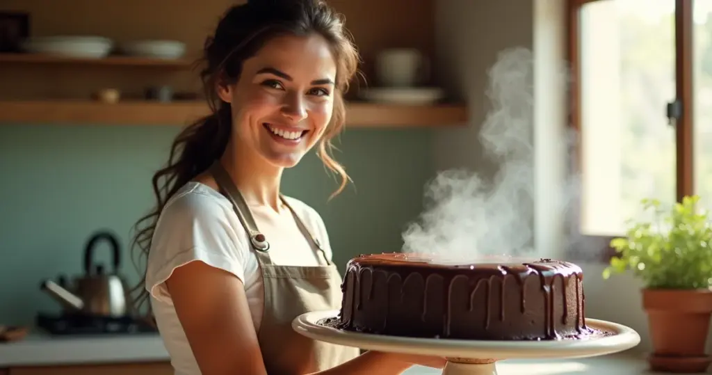 Bolo de Chocolate Nega Maluca: A Técnica da Água Fervente Que Nunca Reseca Bolo de Chocolate Nega Maluca: A Técnica da Água Fervente Que Nunca Reseca