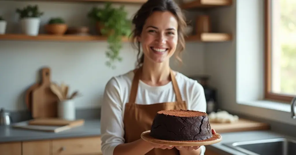 Bolo de chocolate 100 cacau simples: feito em 55min sem leite e sempre dá certo