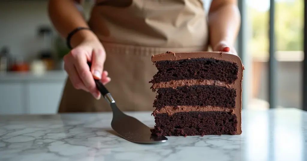 Bolo de Chocolate 3 Camadas Que Não Desmorona: Corte Perfeito