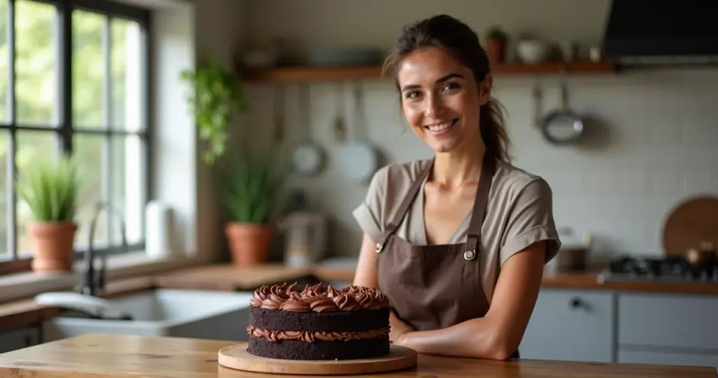 Bolo de Chocolate 4 Camadas: A Técnica Viral Que Faz Você Parecer Chef