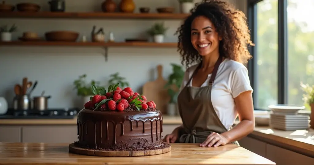 Bolo de Chocolate 4 kg: Estrutura Perfeita para 40 Fatias Sem Desmoronar