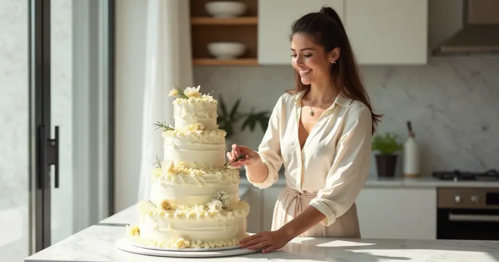 Bolo de Chocolate Branco Aniversário: Massa Fofinha e Recheio Perfeito