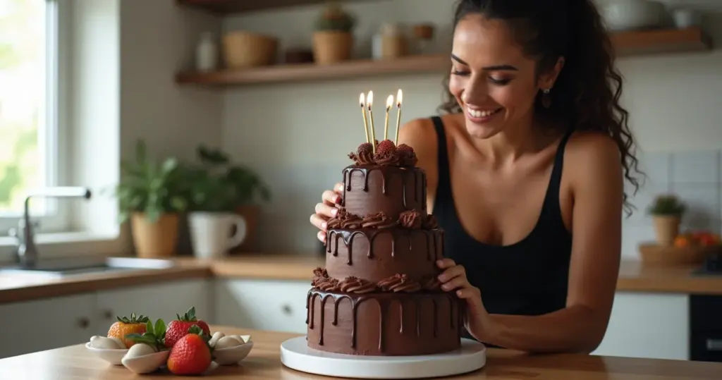 Bolo de Chocolate de Aniversário Que Não Desmonta: Técnica de 2026 Bolo de Chocolate de Aniversário Que Não Desmonta: Técnica de 2026