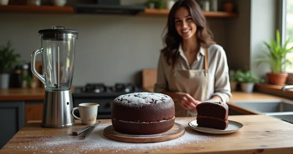 Bolo de Chocolate de Liquidificador com Água Quente: Fofinho e Escuro em 55 Min