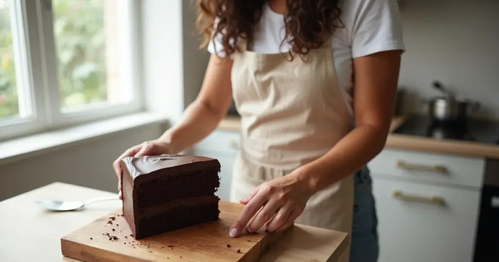 Bolo de Chocolate em Forma Quadrada: Úmido em Cada Fatia e Fácil de Cortar Bolo de Chocolate em Forma Quadrada: Úmido em Cada Fatia e Fácil de Cortar
