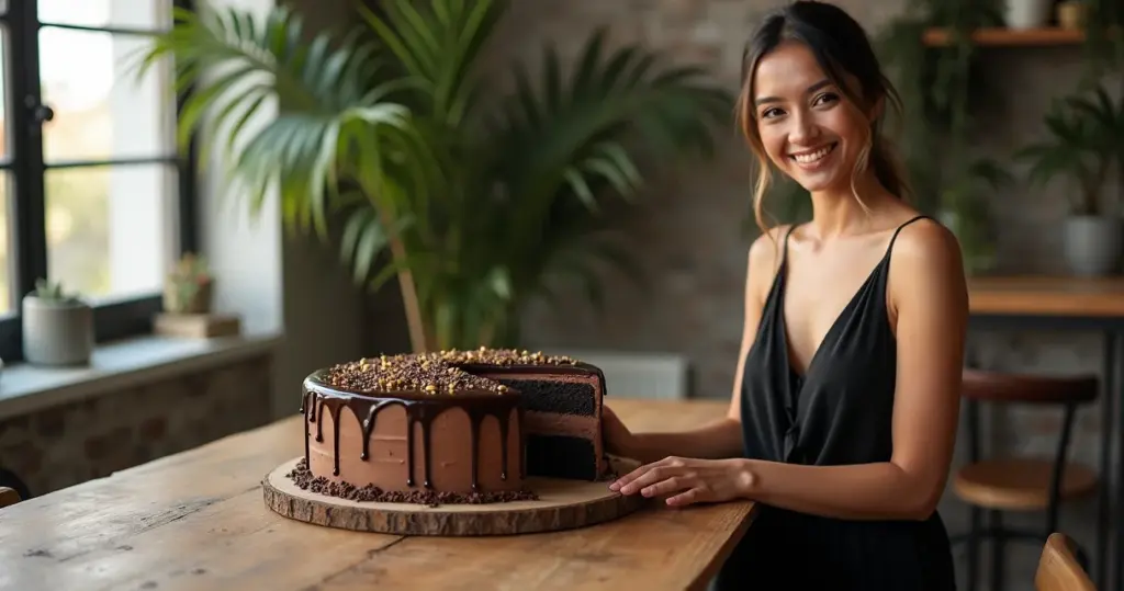 Bolo de Chocolate Fernanda Yamao: BBB que Desmancha na Boca Bolo de Chocolate Fernanda Yamao: BBB que Desmancha na Boca