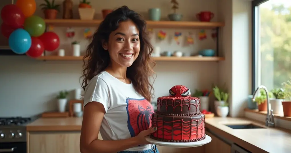 Bolo de Chocolate Homem-Aranha: A Receita que Faz a Festa Virar Magia