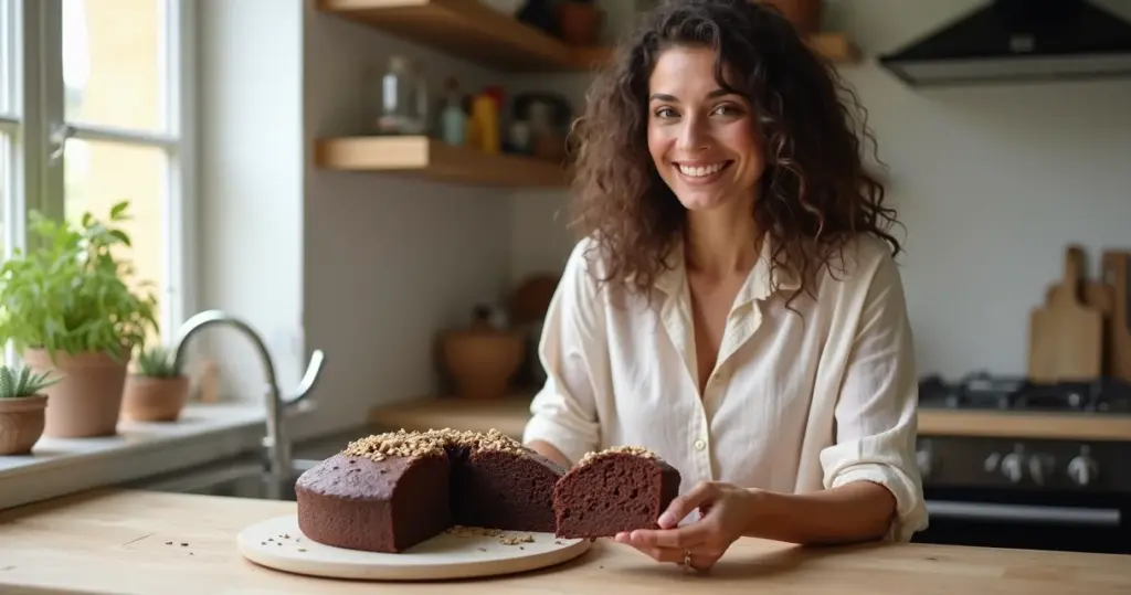 Bolo de Chocolate Integral com Aveia: Macio por 48h e Mata a Fome Bolo de Chocolate Integral com Aveia: Macio por 48h e Mata a Fome