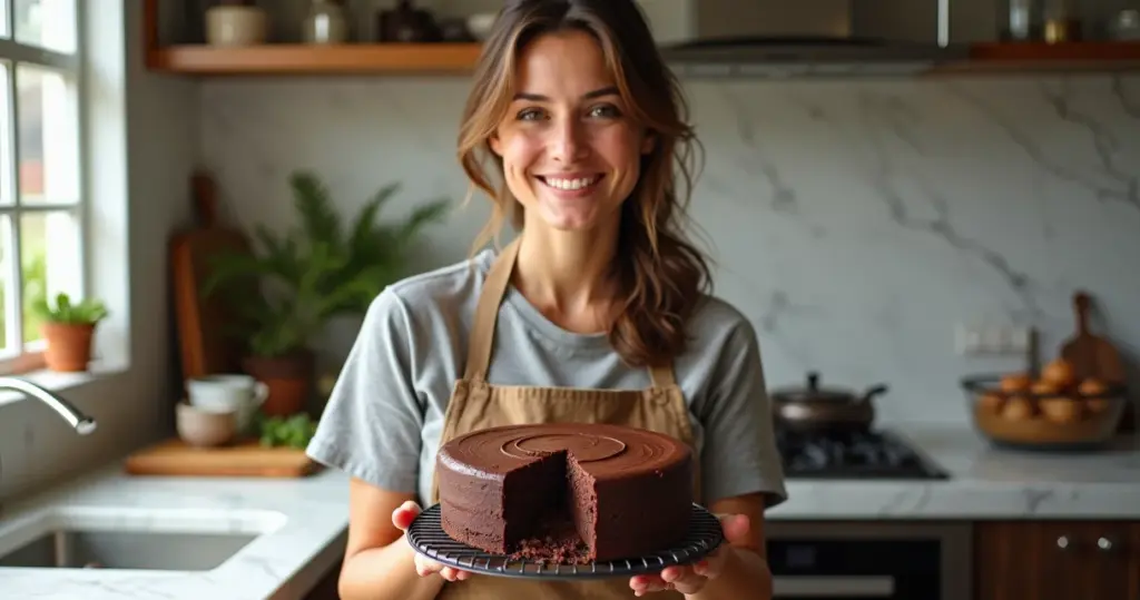 Bolo de chocolate já recheado no forno: 2 métodos para você acertar