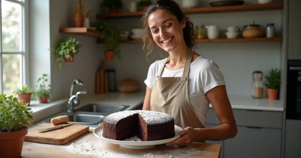 Bolo de Chocolate para 8 Pessoas: Fofinho e Úmido em 45 Minutos Bolo de Chocolate para 8 Pessoas: Fofinho e Úmido em 45 Minutos