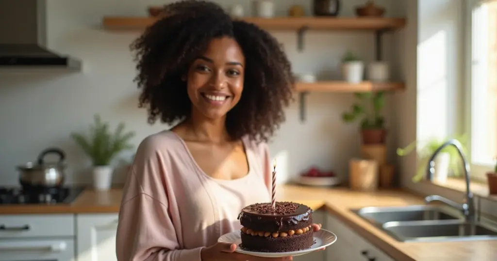 Bolo de Chocolate para Aniversário Simples: Fofinho e que Segura Recheio Bolo de Chocolate para Aniversário Simples: Fofinho e que Segura Recheio