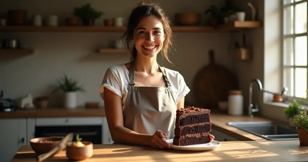 Bolo de chocolate que vai água quente: fofinho, úmido e com sabor intenso