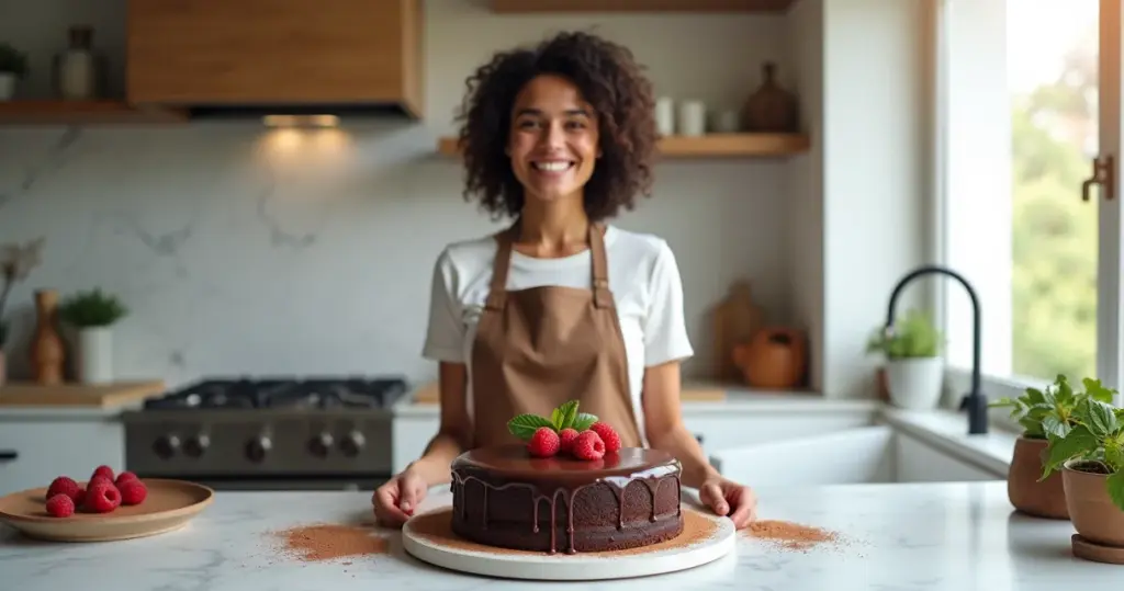 Bolo de Chocolate Sem Glúten Úmido e Fofo: A Proporção Que Nunca Falha