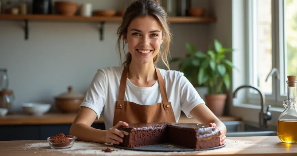 Bolo de Chocolate sem Ovo e sem Leite: Fofinho e Prático em 15 Min