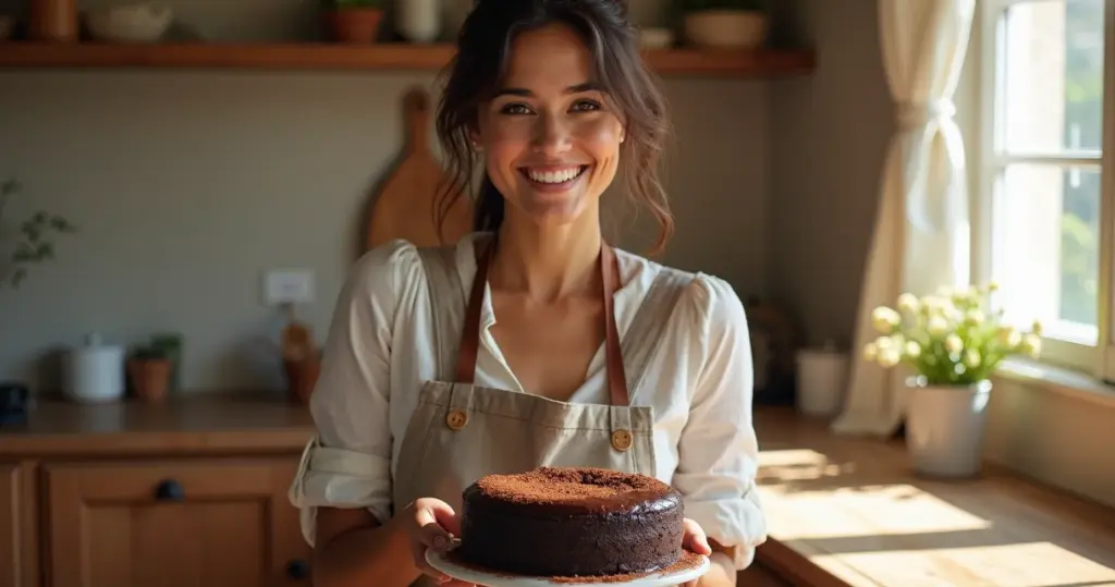 Bolo de chocolate usando cacau 100%: cor intensa e sabor profundo sem ressecar